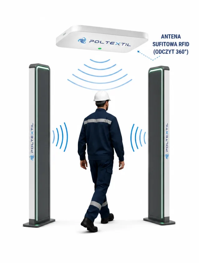 zdjęcie: rzeczywista bramka RFID zamontowana u klienta